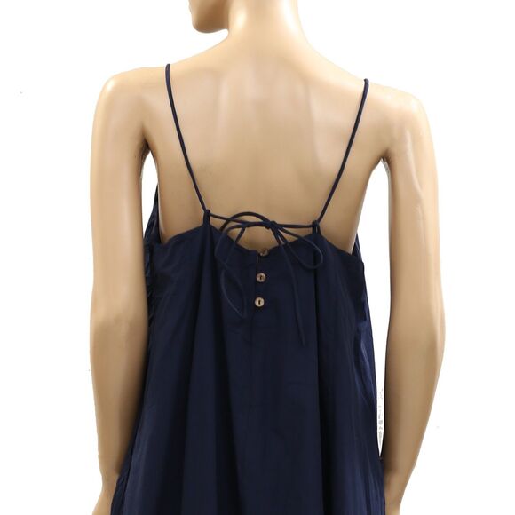 Free people Struttin' Midi Dress Sleeveless Billowy Resort Cotton M New 285743 - Picture 8 of 9